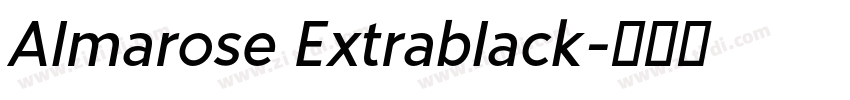 Almarose Extrablack字体转换